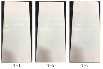 Monomer 선정 내열성 테스트 결과