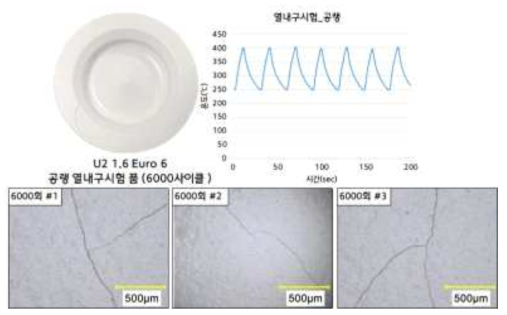 열내구성 시험_공랭방식 6000 Cycle_표면 200배율