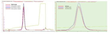 멸균후 IO101L/AC Patch의 API HPLC 분석