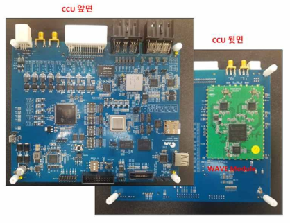 자동차 CCU EVM 내에서 V2X 모듈 적용