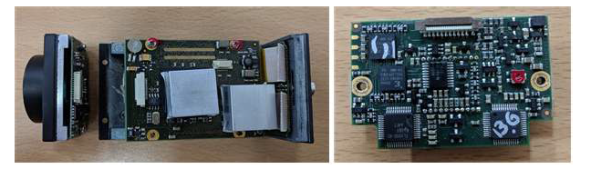 FPGA 알고리즘 시험에 사용된 임시 카메라 모듈(시험용,교체예정)