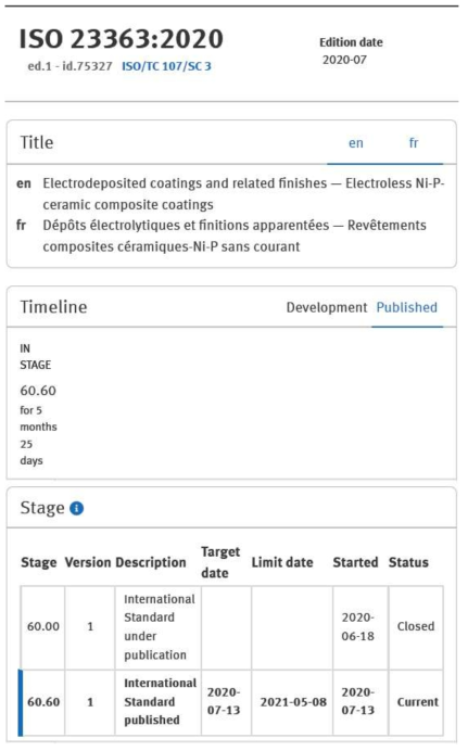 ISO 23363 프로젝트 디테일