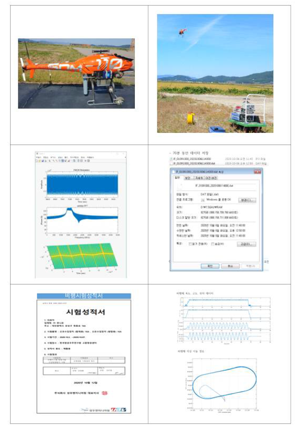 비행시험결과 성적서