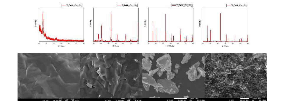 Ti2FeNi0.9Cu0.1Sb2의 SEM 이미지