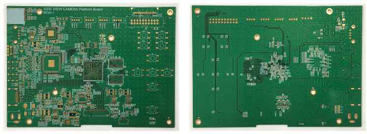 영상처리부 제작된 PCB