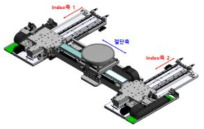 고속이송을 위한 저중심 스테이지 설계 3D 모델