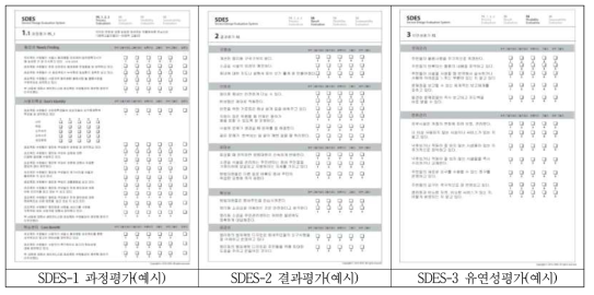 서비스 디자인 검증 평가표 예시