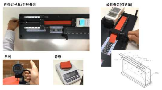 CLO 원단 물성 측정장치