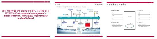 ISO 14046: 물 선언 관련 발자국 원칙, 요구사항 및 가이드라인 교안
