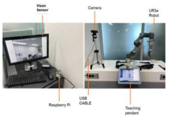 비전 센서 데이터 추출을 위한 레퍼런스 로봇(UR 3) 테스트베드 환경