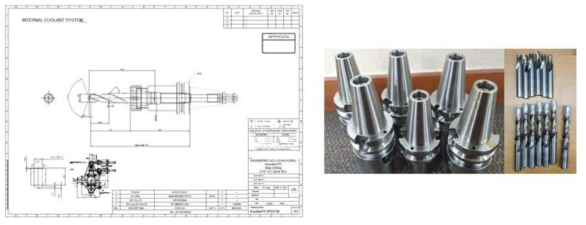 Anti-Sticky Aluminum 전용 Solid Carbide Drill 설계도면 및 형상