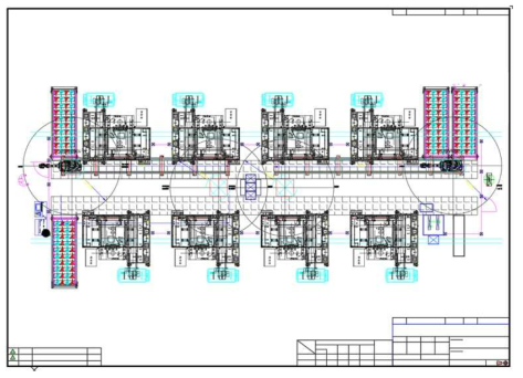 Wheel Carrier 자동화 생산 라인 Lay-Out