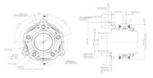 베어링 요구 사양 반영 도면