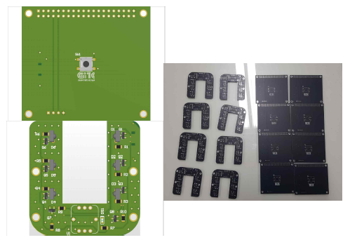 지정맥 헬스케어 v3 3D 모델링 & 제작된 PCB 사진