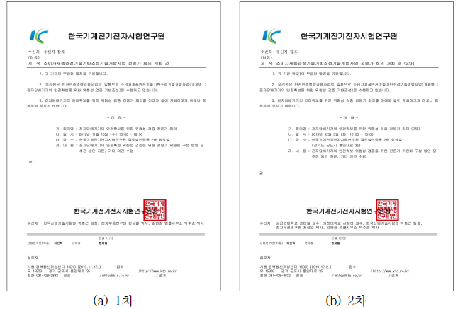 전문가 위원회 개최 실적①