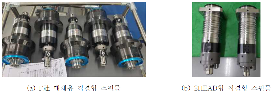 직결형 스핀들 시제품 제작 완성품