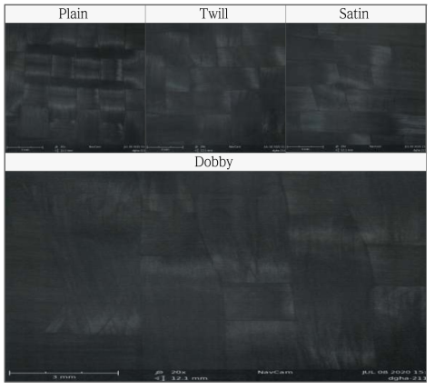 탄소섬유 직물 표면 SEM