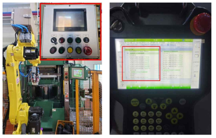 좌(PLC, ROBOT 연계), 우(ROBOT 티칭)