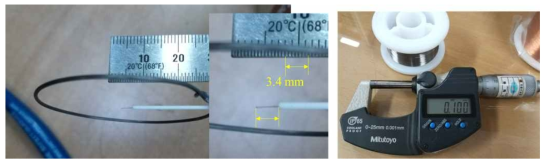 probe tip 길이 및 직경 측정