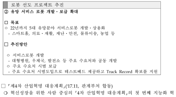 지능형 로봇산업 발전전략 - 본문 내용 중