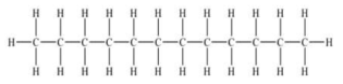 도데칸의 분자 모형