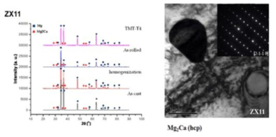 ZX11합금의 석출상 분석