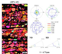 압연판재의 방위지도와 microtexture