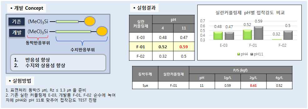 실란 커플링 F-01 개발