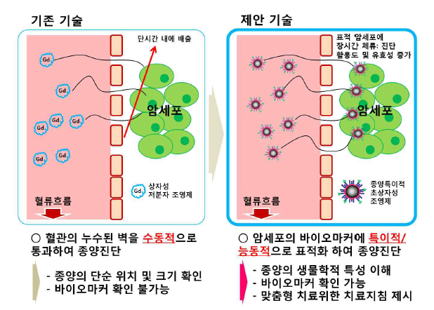 기존기술과 개발기술과의 차이점