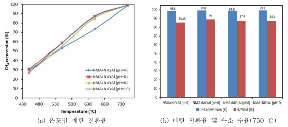 pH에 따른 활성 결과