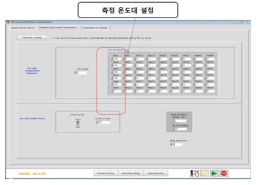 시험온도의 설정