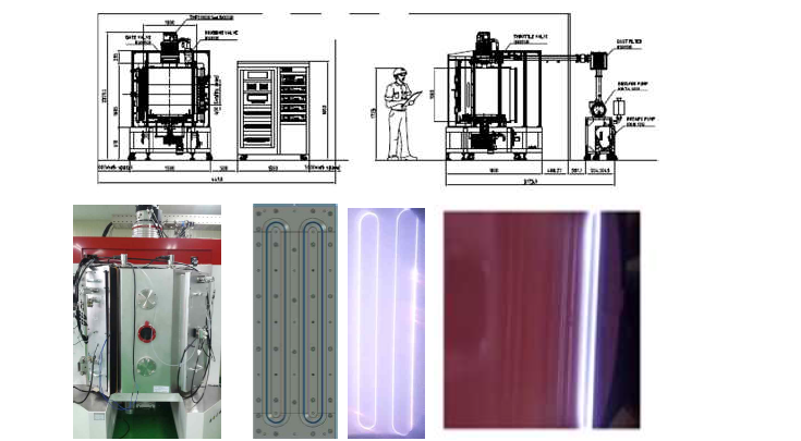 하이브리드 코팅 장비∅1,000☓h1,000mm 및 플라즈마 장치 강화 기술 및 안정성 확보