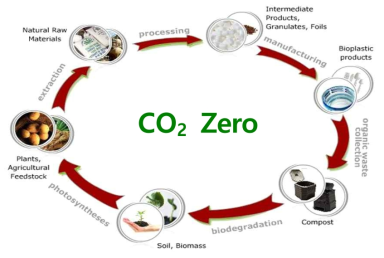 바이오화학제품의 CO2 Zero 개념도