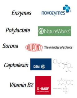 대표적인 바이오화학소재 제품들