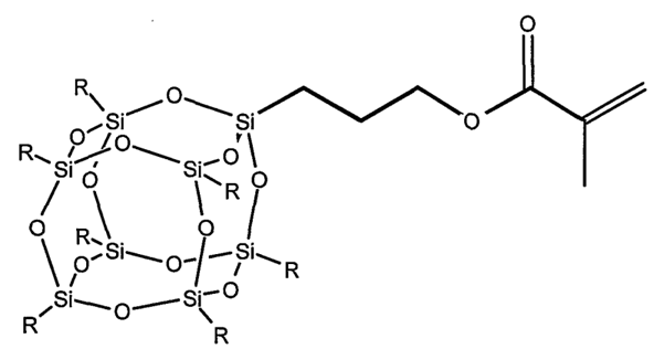 Methacrylated polysilsesquioxane