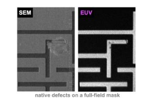 SEM 이미지와 EUV파장 검사 이미지 비교