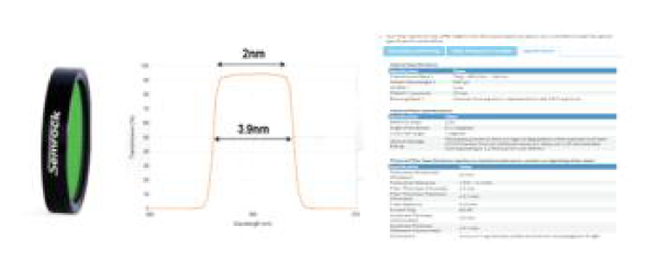 Band pass filter 및 specification