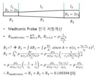 전극 저항 계산