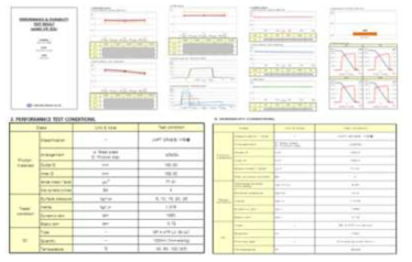 2차년도 시작품 SAE No.2 Performance & Durability Test Result