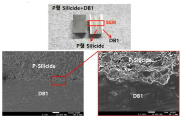 DB 조성에 따른 P형 Silicide의 동시소결 결과