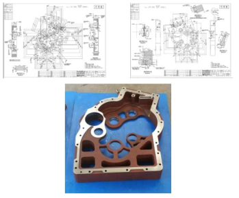 BEARING PLATE 시제용 도면 및 제품 사진