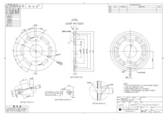 Valve Plate 도면