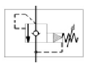 Check Valve & Relief Valve 회로도