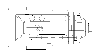 Check Valve & Relief Valve 단면도