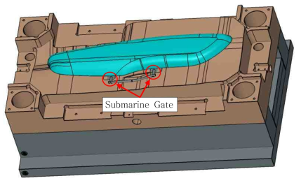 Submarine Gate를 적용한 Skin금형