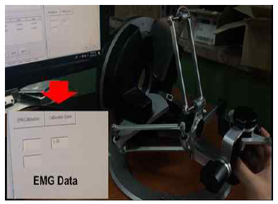 EMG 데이터 화면 표시