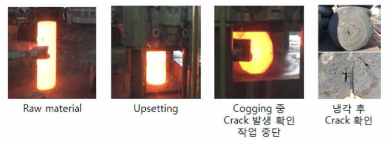 SUS304L Tube sheet 시작품 단조공정