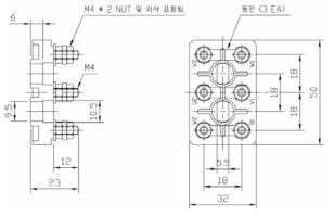 T.M Break Solenoid의 Terminal block (2차 년도)