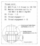 Cable entry 접합면 구조-Threaded joints (2차 년도)