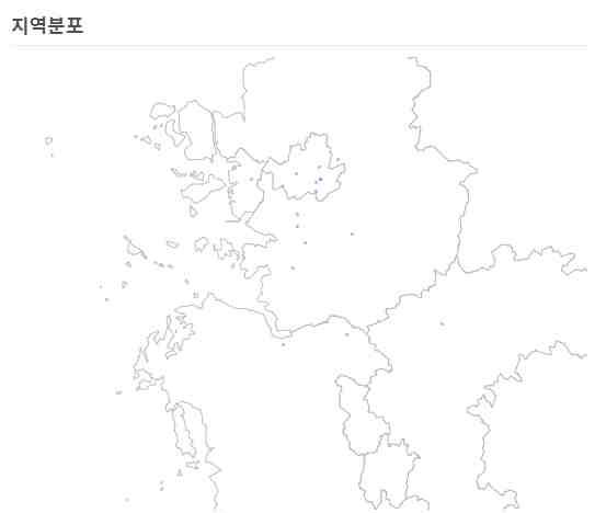 거래처 지역분포 자사 거래처들의 지역 분포를 지도에 표시하여 시각화